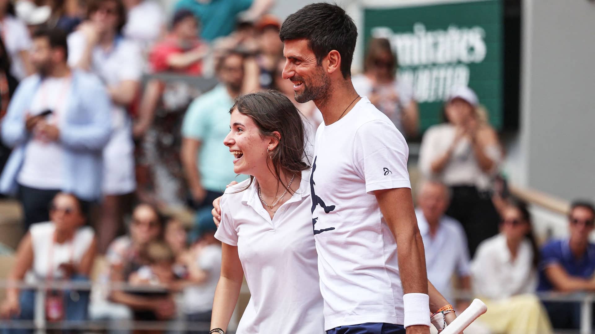 Novak Djokovic continues to make fan interaction a high priority at Roland Garros.