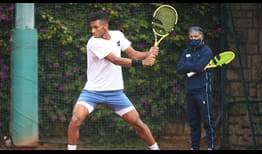 Toni Nadal began working with Felix Auger-Aliassime during last year's European clay swing.