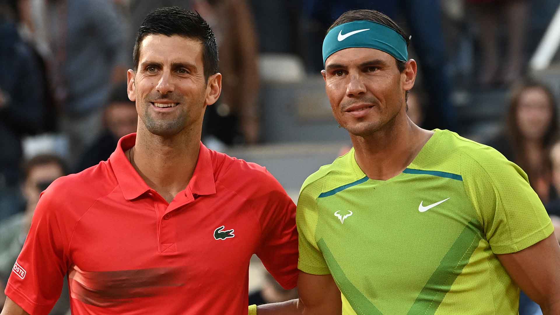 Novak Djokovic and Rafael Nadal have met 10 times at Roland Garros.