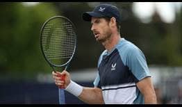 Andy Murray makes it four sets won from four played in Surbiton.