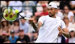 Nick Kyrgios converts five of his six break points to defeat Paul Jubb on Tuesday at Wimbledon.