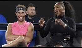 Rafael Nadal praised Serena Williams' passion for tennis after his first-round win at Wimbledon on Tuesday.