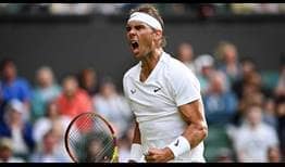 Rafael Nadal is chasing a third Wimbledon title this fortnight.