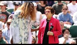 Venus Williams y Billie Jean King ostenta 11 títulos individuales femeninos de Wimbledon entre ambas.