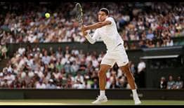 Carlos Alcaraz was making his second appearance at Wimbledon.
