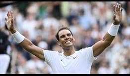 Rafael Nadal medirá a Taylor Fritz en los cuartos de final de Wimbledon.