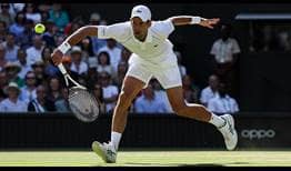 Novak Djokovic reaches his 32nd Grand Slam final on Friday at Wimbledon.