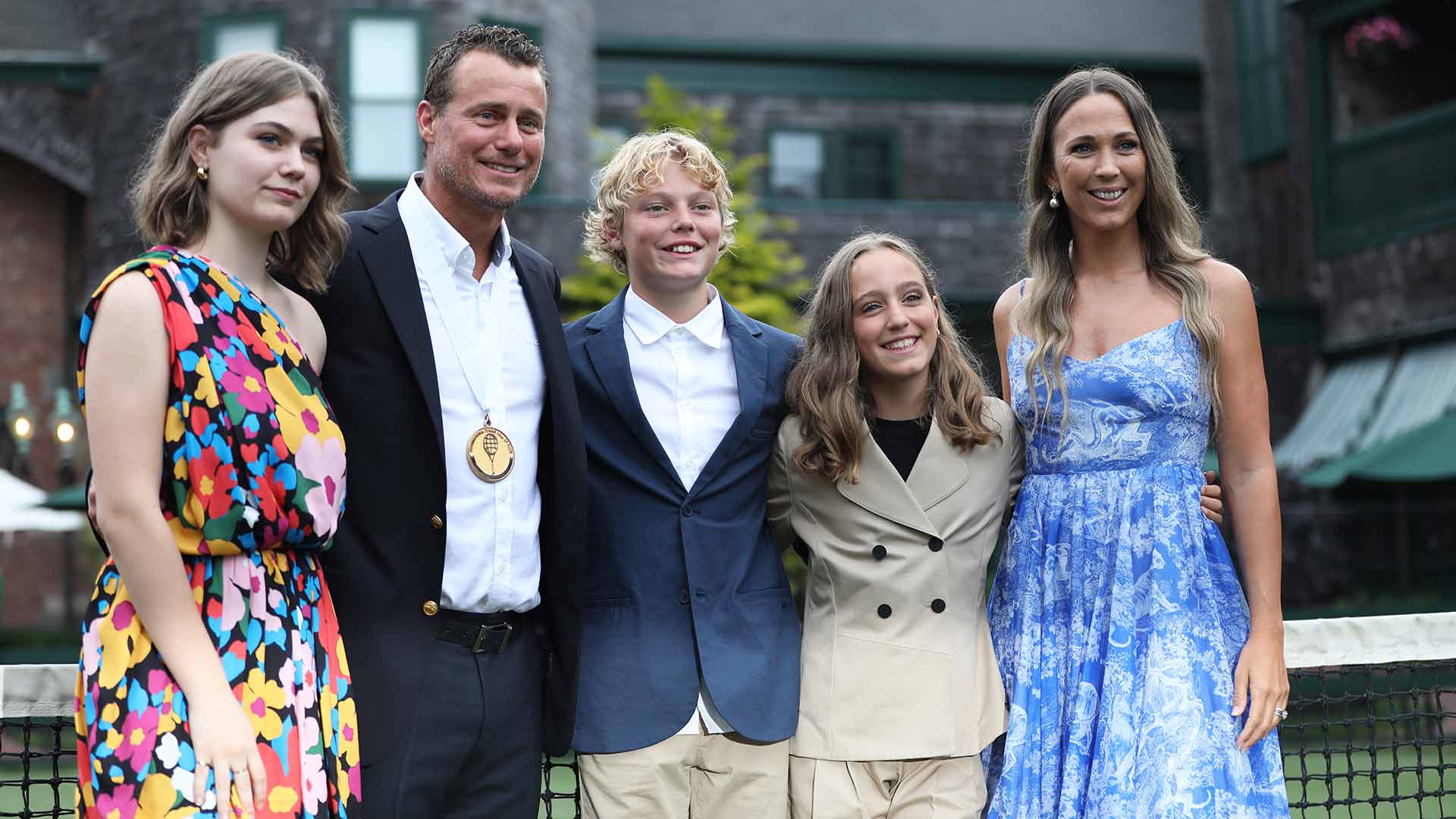 Lleyton Hewitt with family
