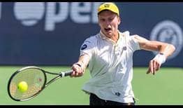 Jenson Brooksby breaks Benoit Paire's serve four times on Tuesday to advance to the second round in Atlanta.