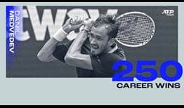 Daniil Medvedev derrotó a Rinky Hijikata en Los Cabos para lograr su victoria número 250.