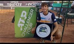 Francesco Passaro is the champion in Trieste, claiming his maiden ATP Challenger title.