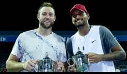 Jack Sock and Nick Kyrgios lift their second tour-level doubles title together in Washington.