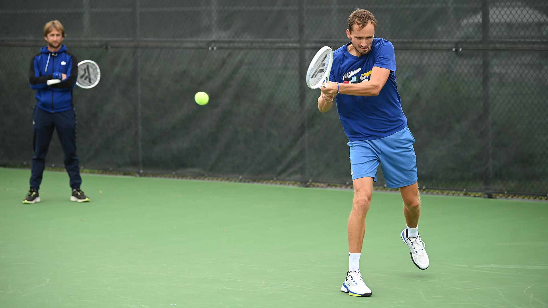 Daniil Medvedev prepares for his opening-round showdown with Nick Kyrgios in Montreal.