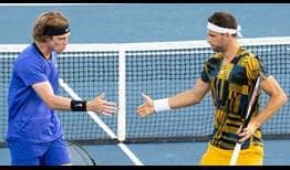 Andrey Rublev y Grigor Dimitrov debutan con victoria en el cuadro de dobles de Cincinnati.