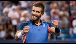 Borna Coric enters the Cincinnati final with a 10-1 set record on the week.