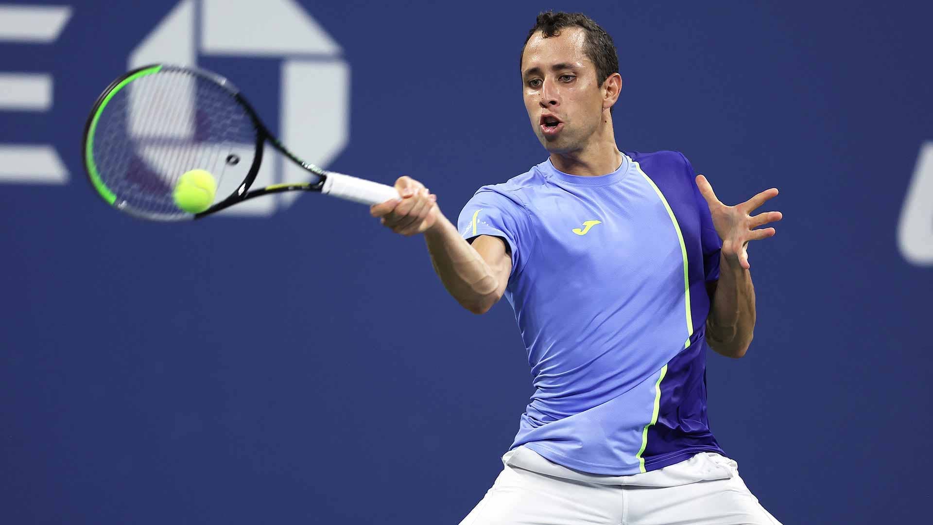Daniel Elahi Galan advanced through qualifying and is into the second round of the US Open.