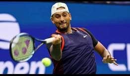 Nick Kyrgios is edged out by 27th seed Karen Khachanov in the US Open quarter-finals in New York.