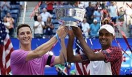 Joe Salisbury y Rajeev Ram levantan en Nueva York su tercer trofeo de Grand Slam como pareja.