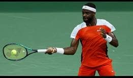 Frances Tiafoe falls to a five-set semi-final defeat against Carlos Alcaraz at the US Open in New York on Friday night.