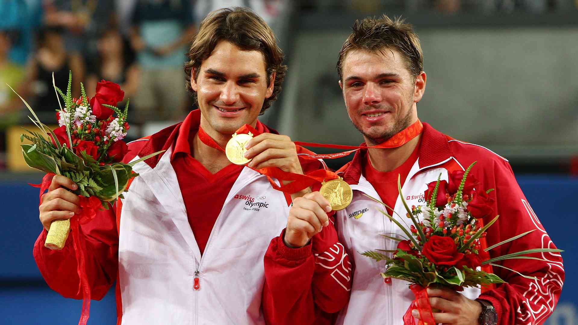 <a href='https://www.atptour.com/en/players/roger-federer/f324/overview'>Roger Federer</a> and <a href='https://www.atptour.com/en/players/stan-wawrinka/w367/overview'>Stan Wawrinka</a>