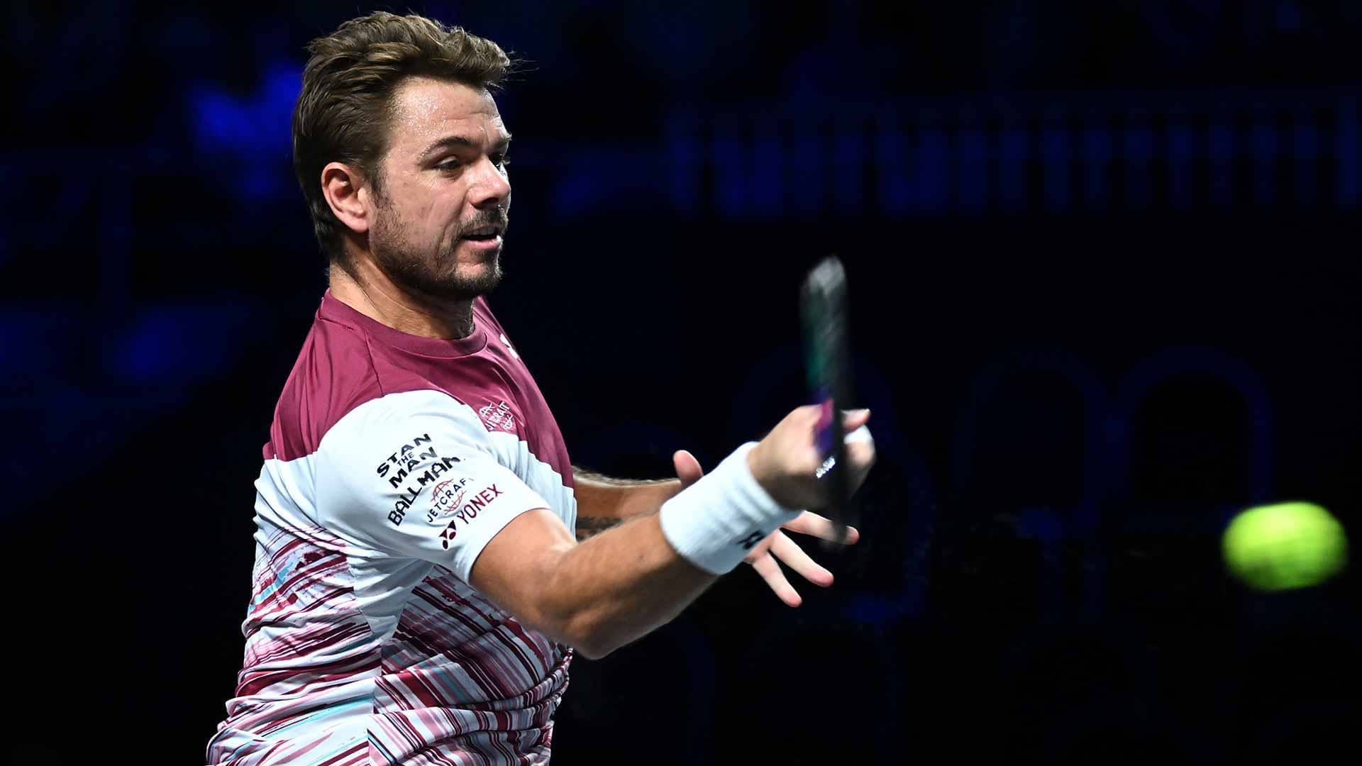 Stan Wawrinka defeats Joao Sousa at the Moselle Open in Metz on Wednesday afternoon.