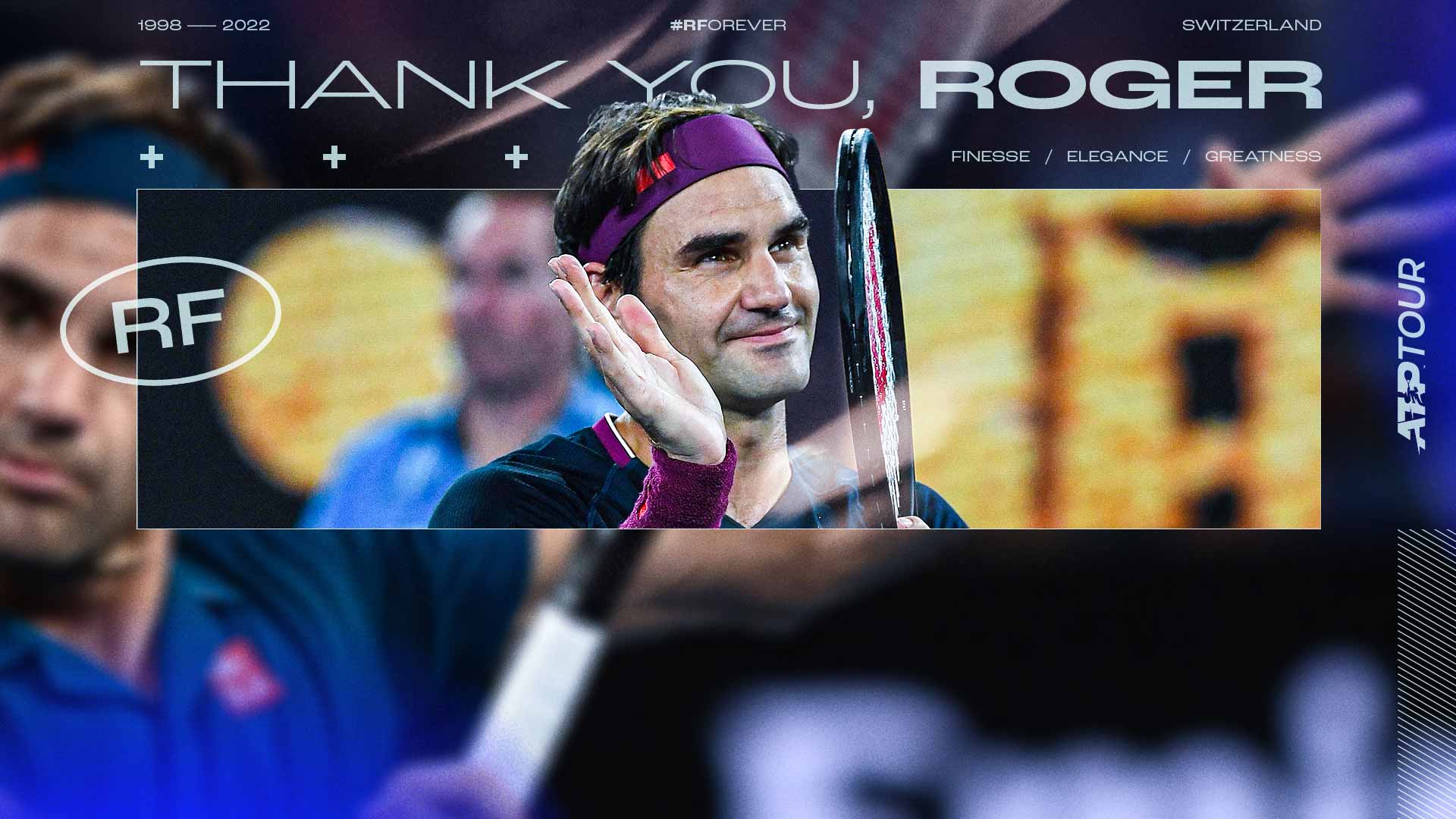 The grit grace of roger federer atp tour tennis