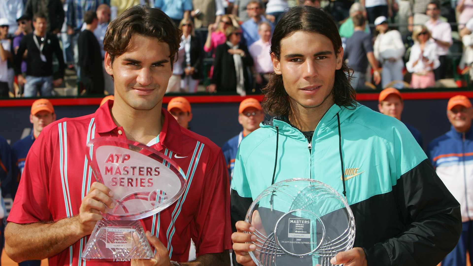 <a href='https://www.atptour.com/en/players/roger-federer/f324/overview'>Roger Federer</a> and <a href='https://www.atptour.com/en/players/rafael-nadal/n409/overview'>Rafael Nadal</a>