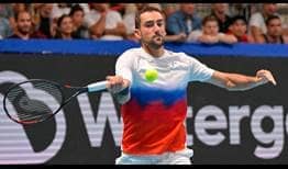 Marin Cilic rallies past Dominic Thiem on Wednesday for his first ATP Head2Head win against the Austrian.