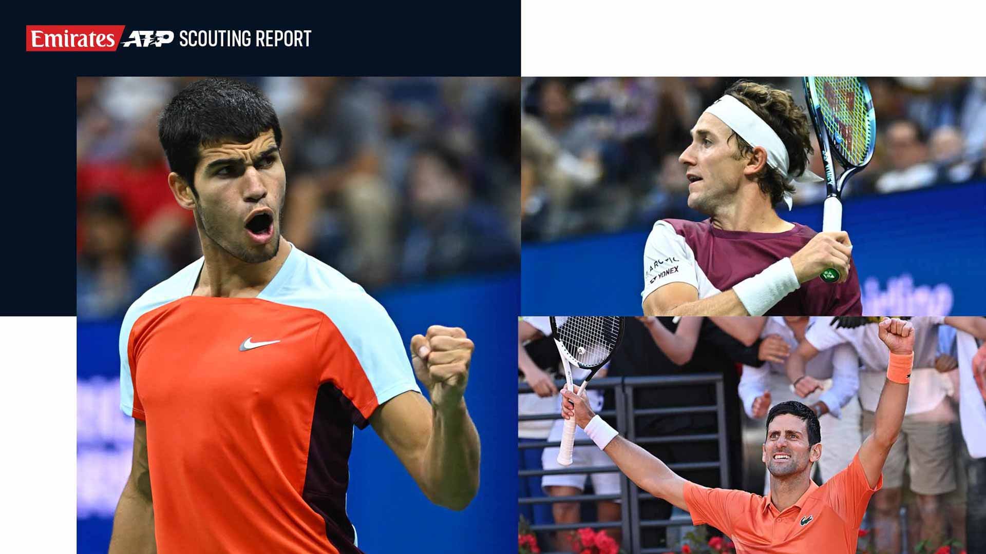 Carlos Alcaraz, Casper Ruud & Novak Djokovic are all in ATP 500 action this week on the ATP Tour.