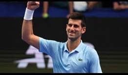 Novak Djokovic defeats Marin Cilic on Sunday to claim the Tel Aviv title.