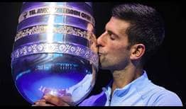 Novak Djokovic secures his 89th tour-level trophy on Sunday in Tel Aviv.