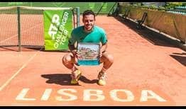 Marco Cecchinato is the champion at the ATP Challenger event in Lisbon, lifting his first trophy since 2019.