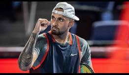 Nick Kyrgios earns his 36th tour-level win of the season on Tuesday in Tokyo.