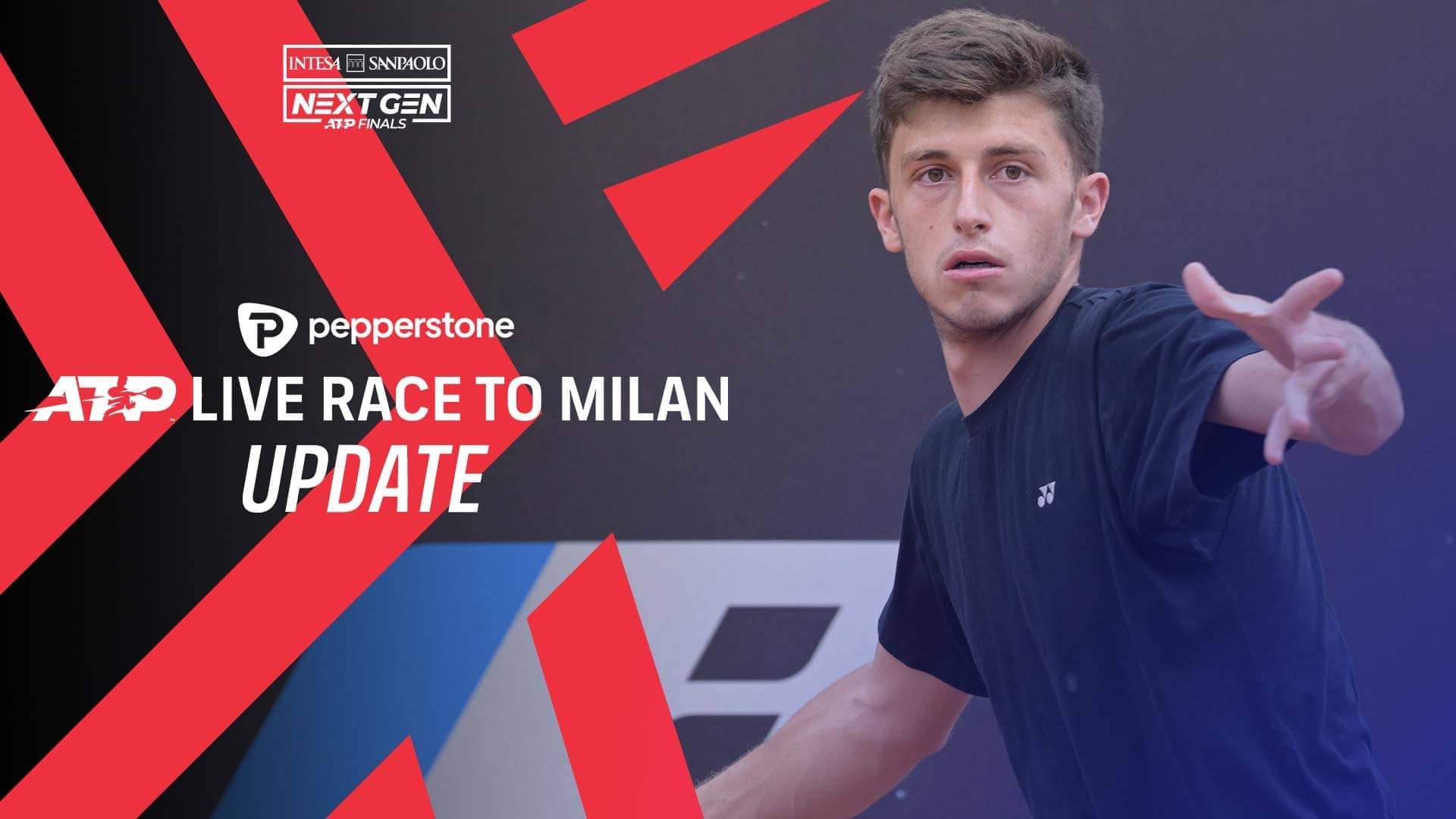 Luca Nardi es el No. 11 en la Pepperstone ATP Live Race To Milan.