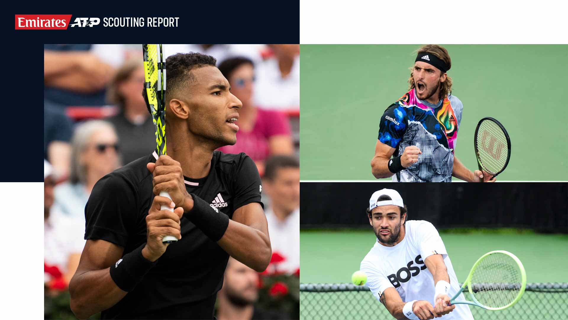 Felix Auger-Aliassime, Stefanos Tsitsipas and Matteo Berrettini will be in action this week.
