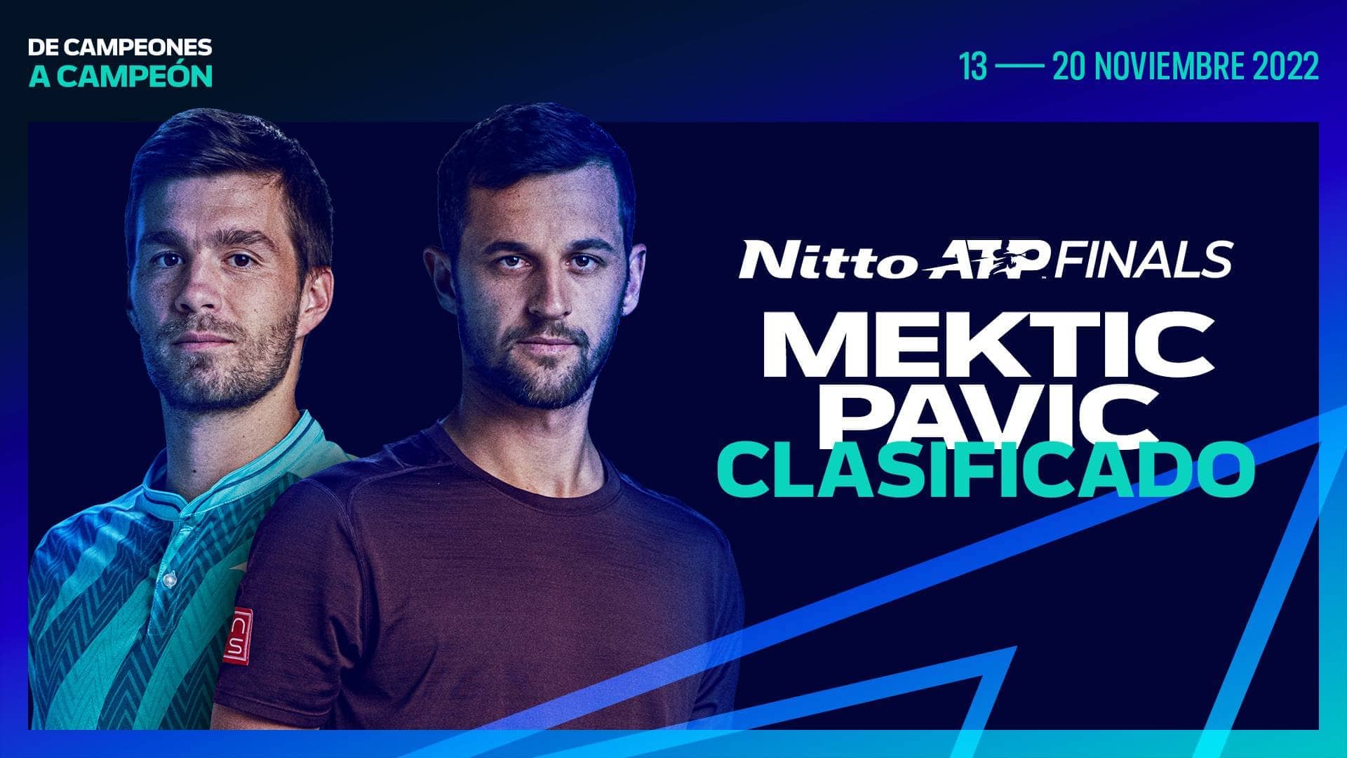 Nikola Mektic y Mate Pavic competirán en Turín como equipo por segundo año consecutivo.