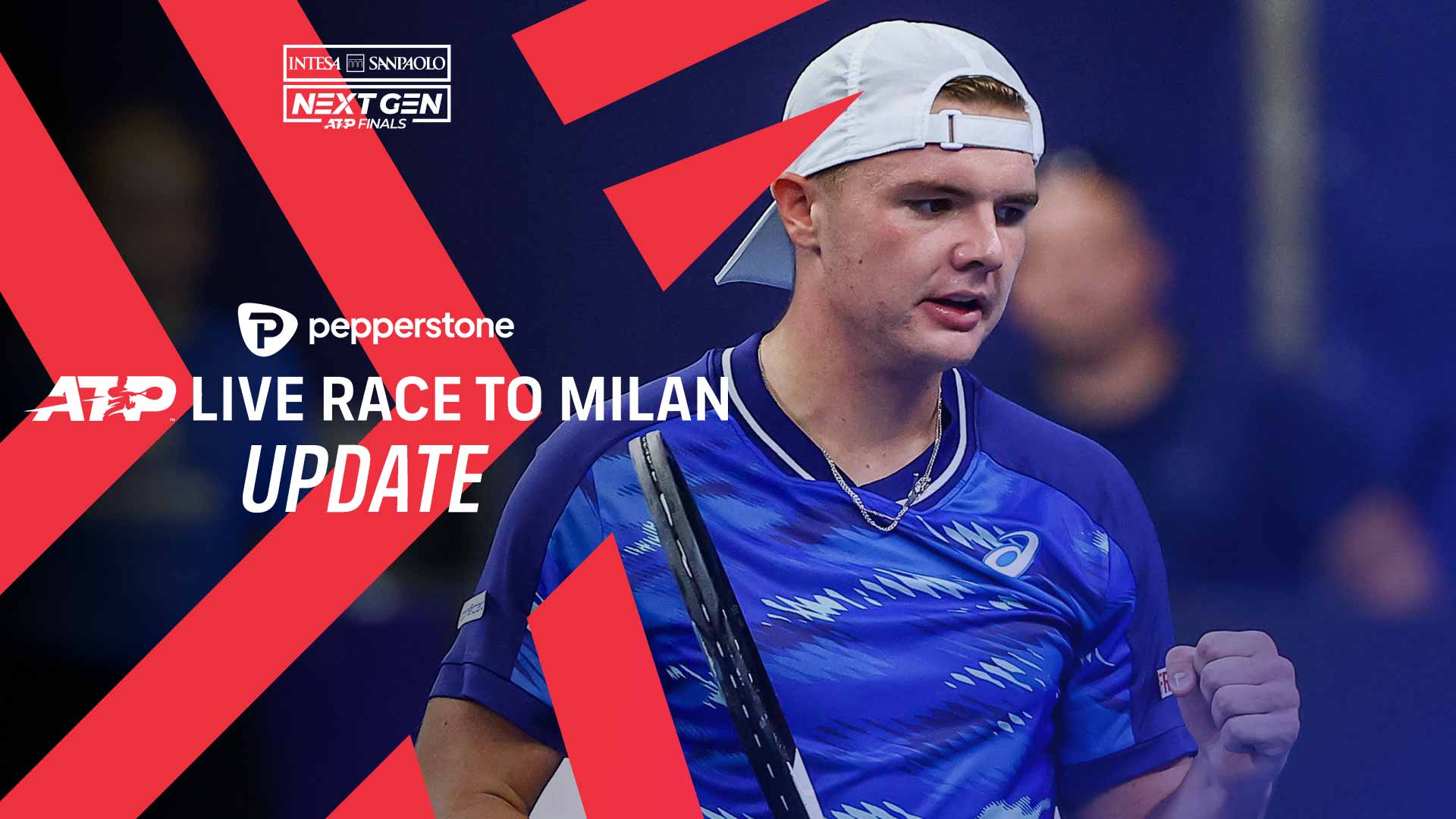 Dominic Stricker is 10th in the Pepperstone ATP Live Race To Milan.