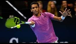 Felix Auger-Aliassime earns his 51st victory of the season on Friday in Basel.