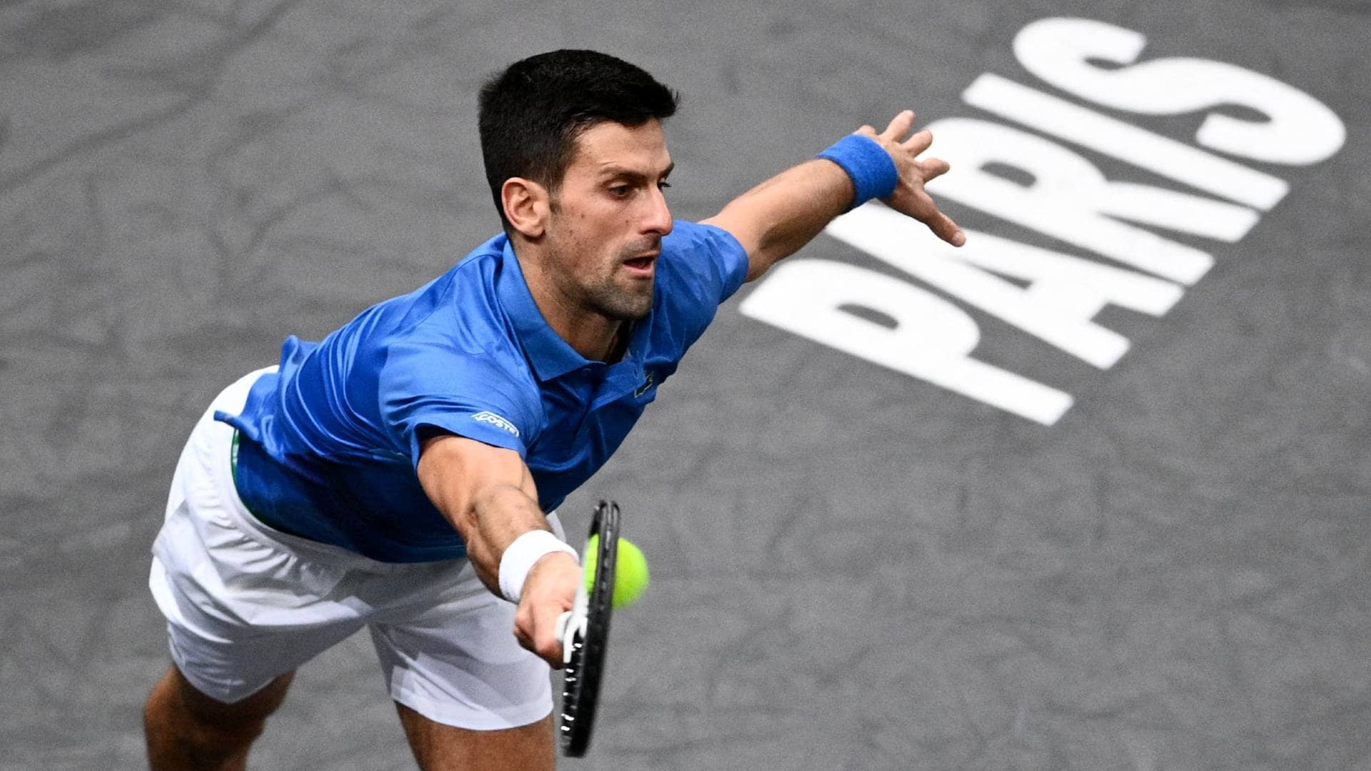 Novak Djokovic records his 10th straight win at the Rolex Paris Masters following title runs in 2019 and 2021.