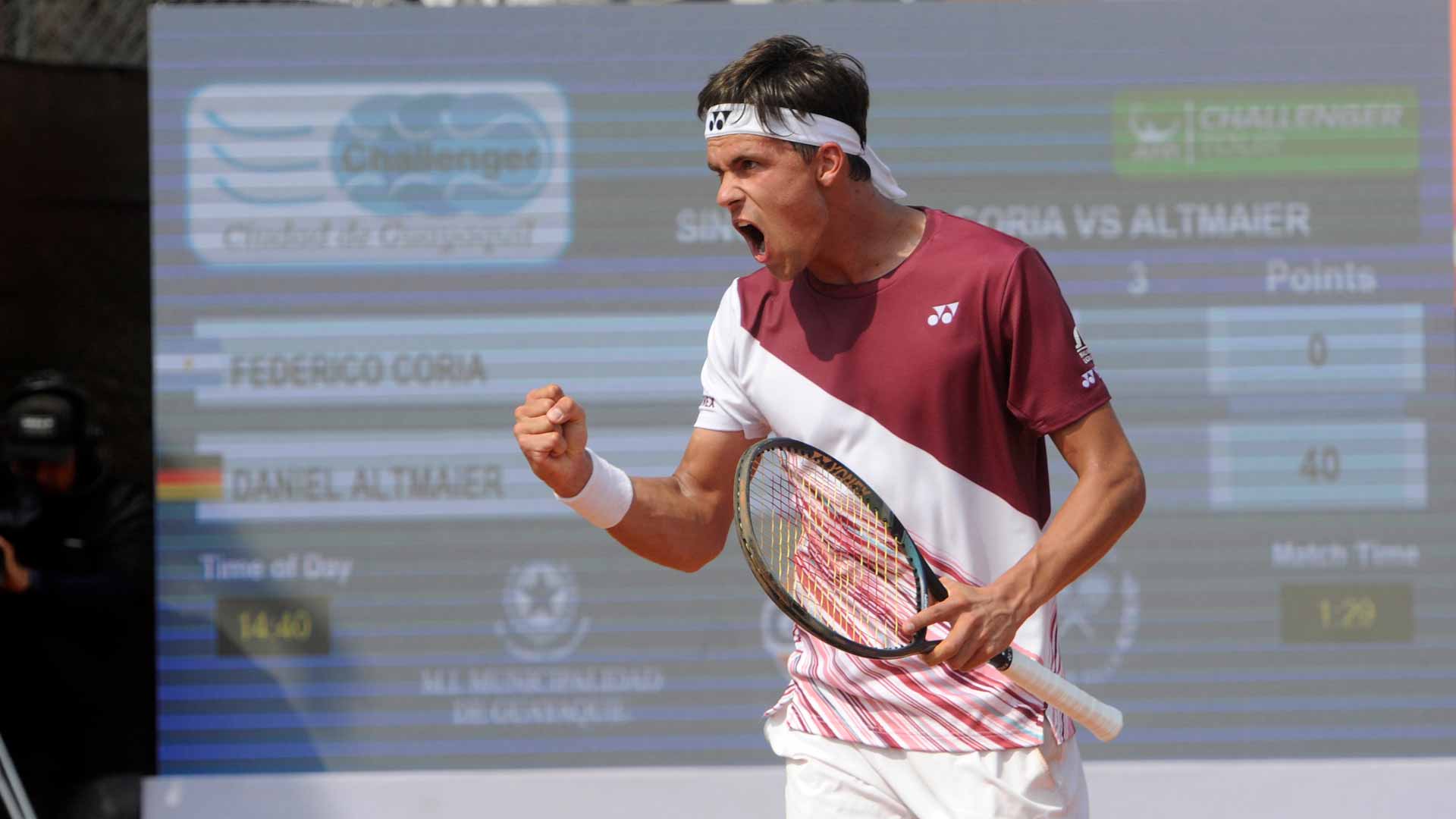 <a href='https://www.atptour.com/en/players/daniel-altmaier/ae14/overview'>Daniel Altmaier</a> triumphs at the Guayaquil Challenger.