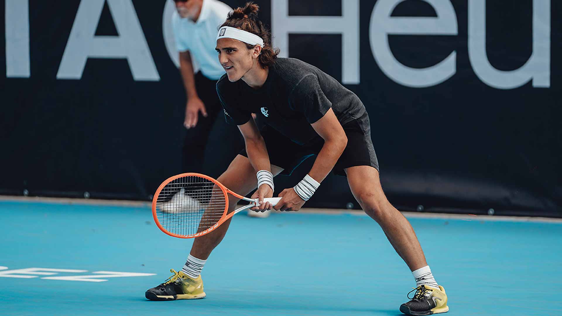 Italian Mattia Bellucci at the 2022 Saint-Tropez Challenger.