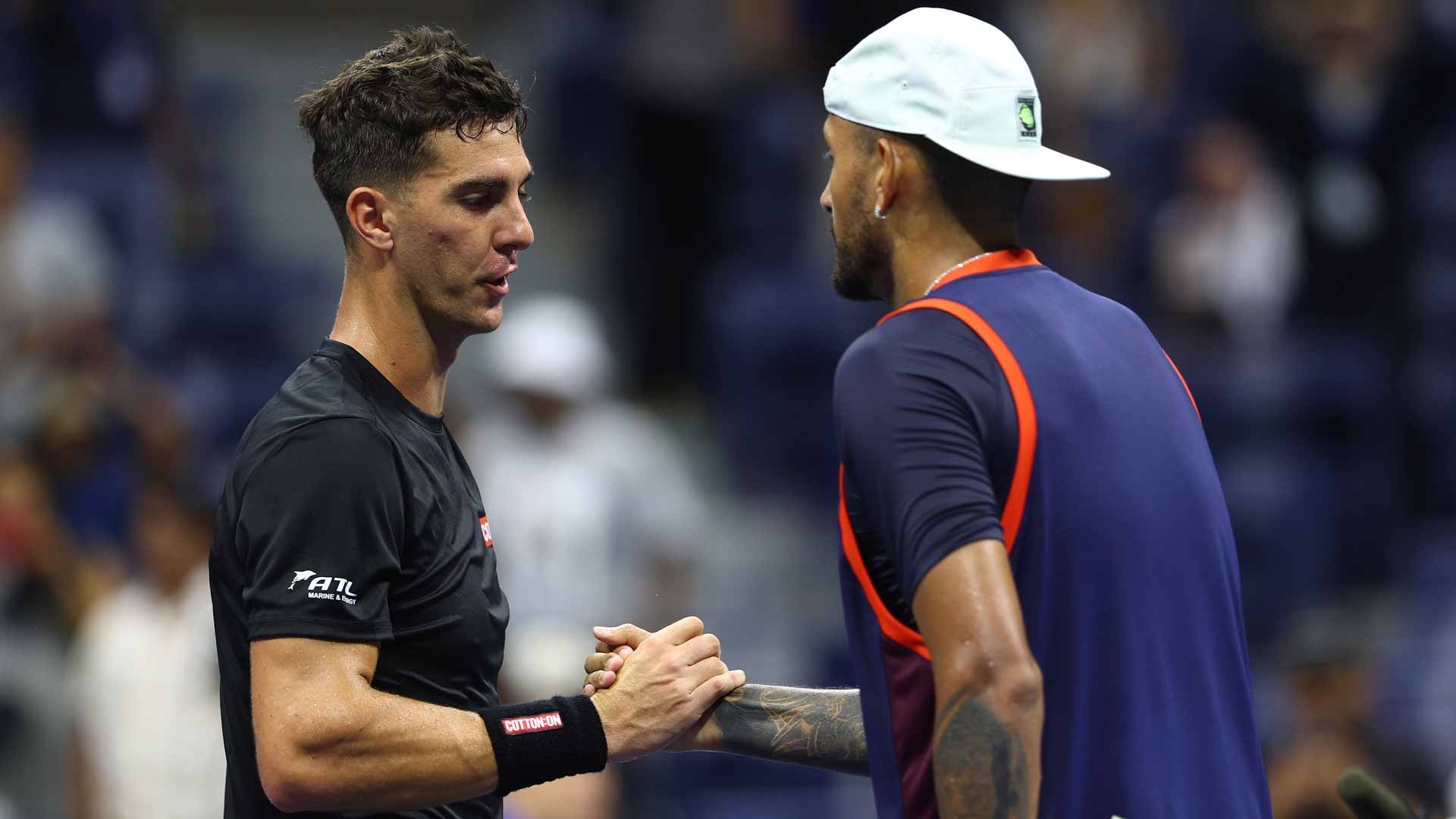 Close friends Kokkinakis and Kyrgios encountered each other in the <a href='https://www.atptour.com/en/tournaments/us-open/560/overview'>US Open</a> opening round.