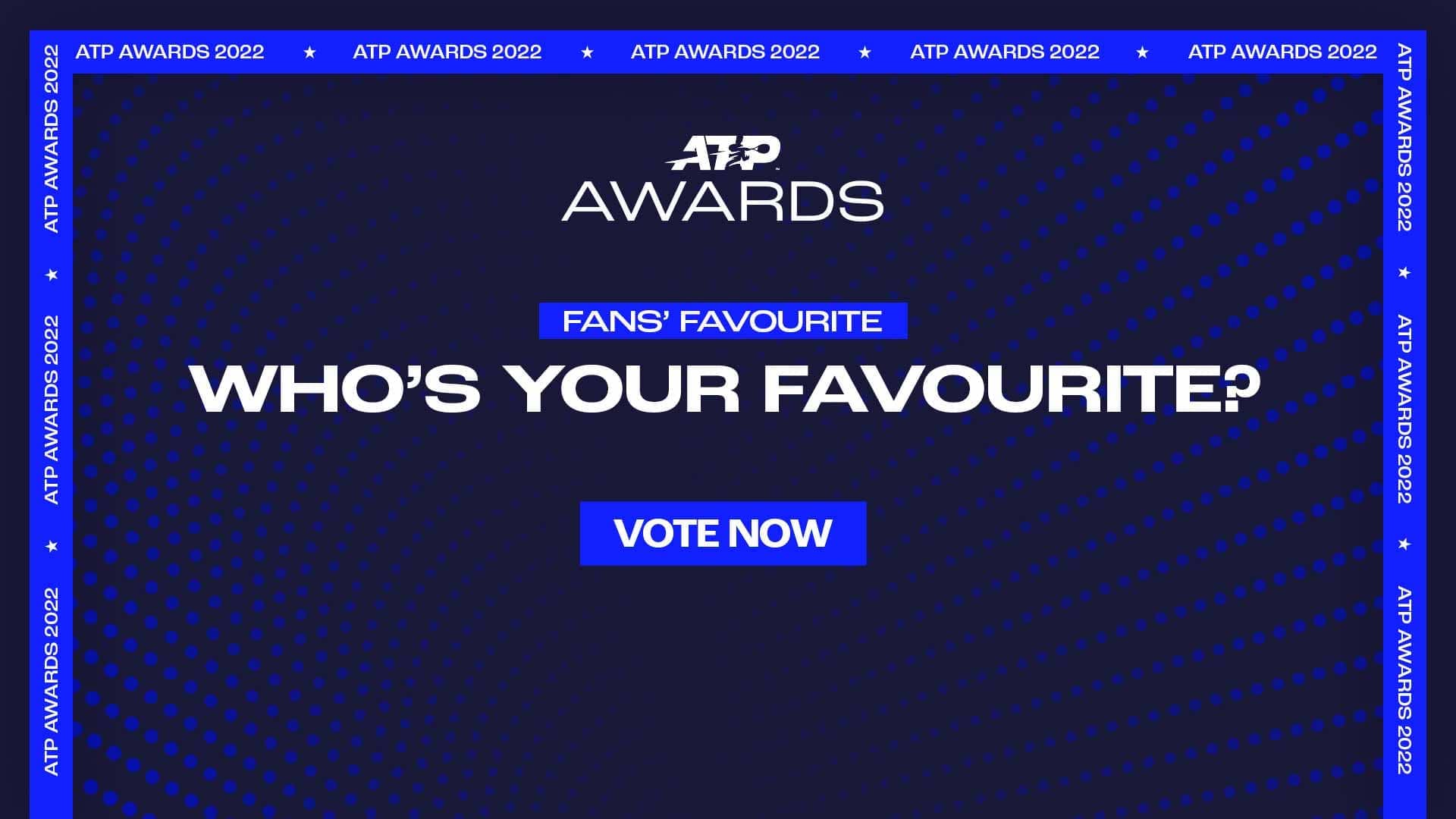 Who will be named Fans' Favourite? Vote for your favourite men's tennis players in the 2022 ATP Awards