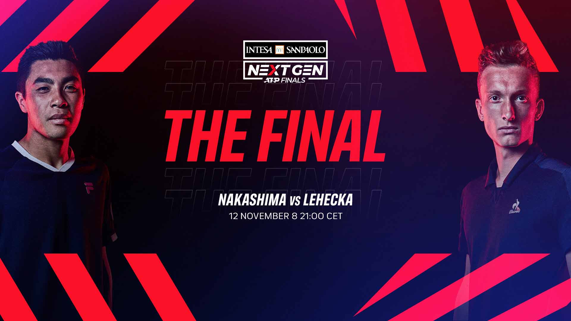 Brandon Nakashima and Jiri Lehecka opened their ATP Head2Head series on Wednesday in Milan.