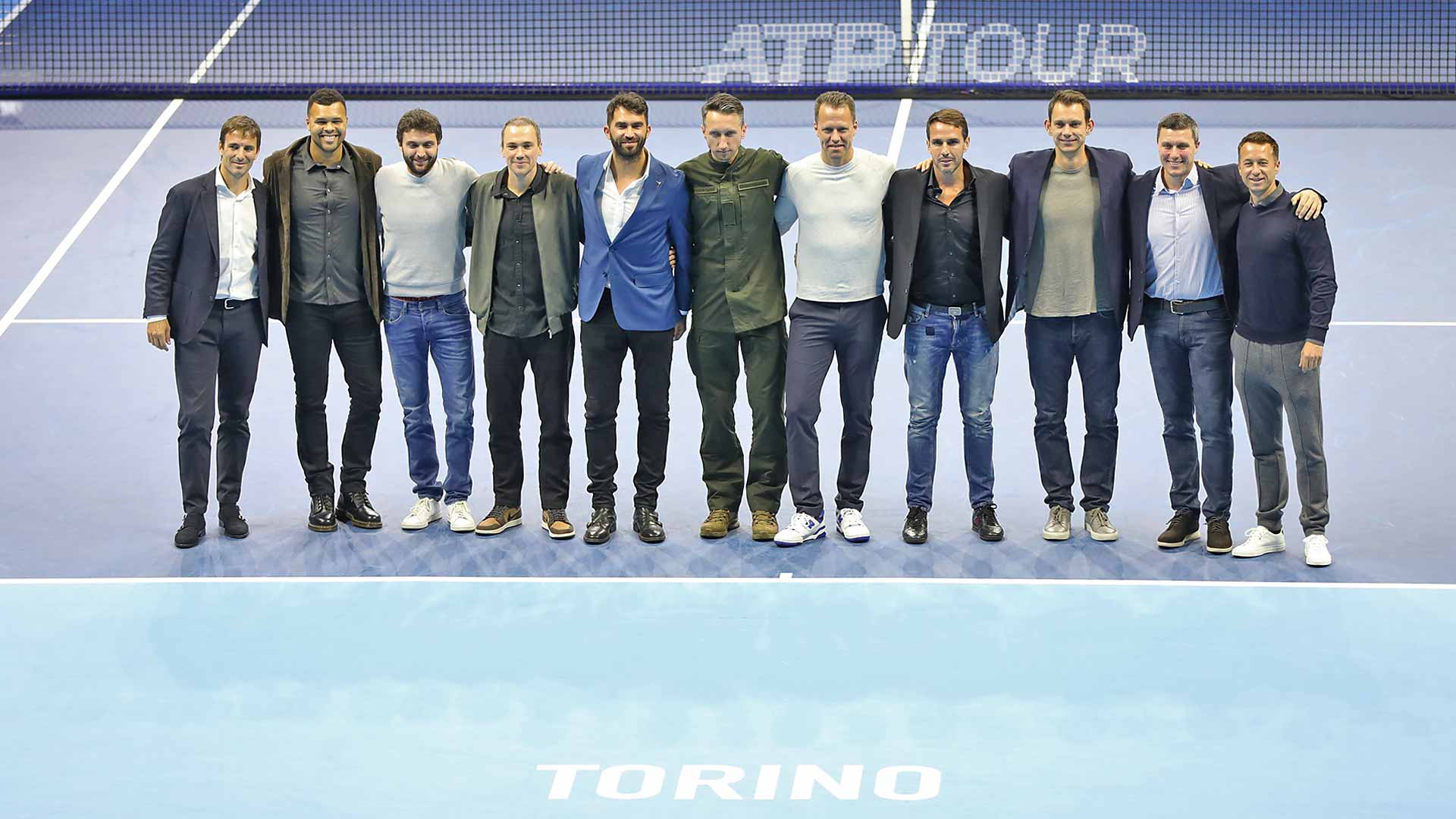 Once estrellas retiradas del ATP Tour fueron honradas el viernes en las Nitto ATP Finals en Turín.