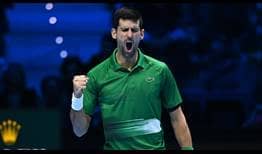 Novak Djokovic conquista en Turín su sexto título individual de las Nitto ATP Finals.