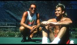 Nick Bollettieri y Andre Agassi en 1990.