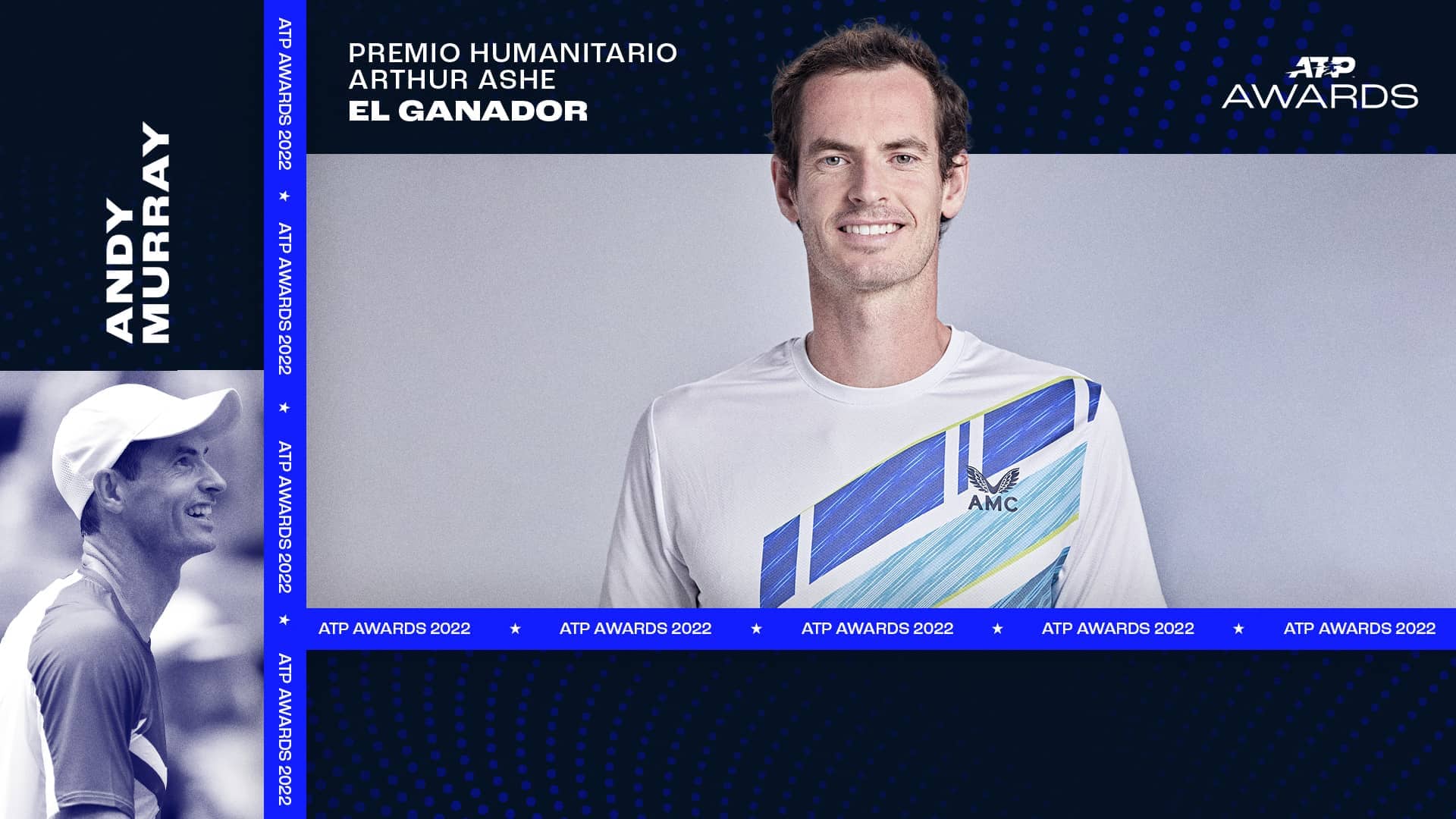 Murray Recibe El Premio Humanitario Arthur Ashe