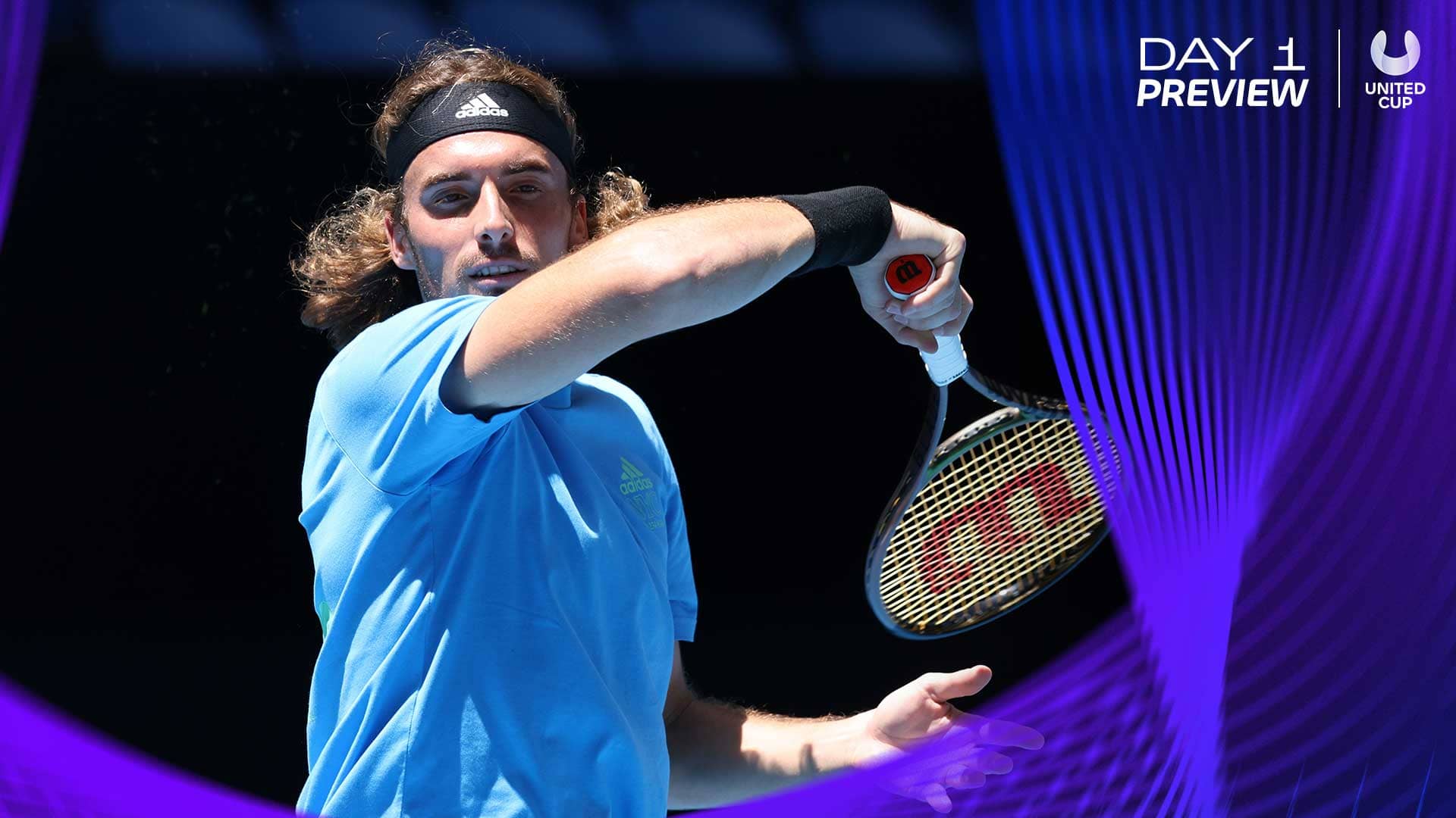 Stefanos Tsitsipas will play Grigor Dimitrov on Thursday in Perth.