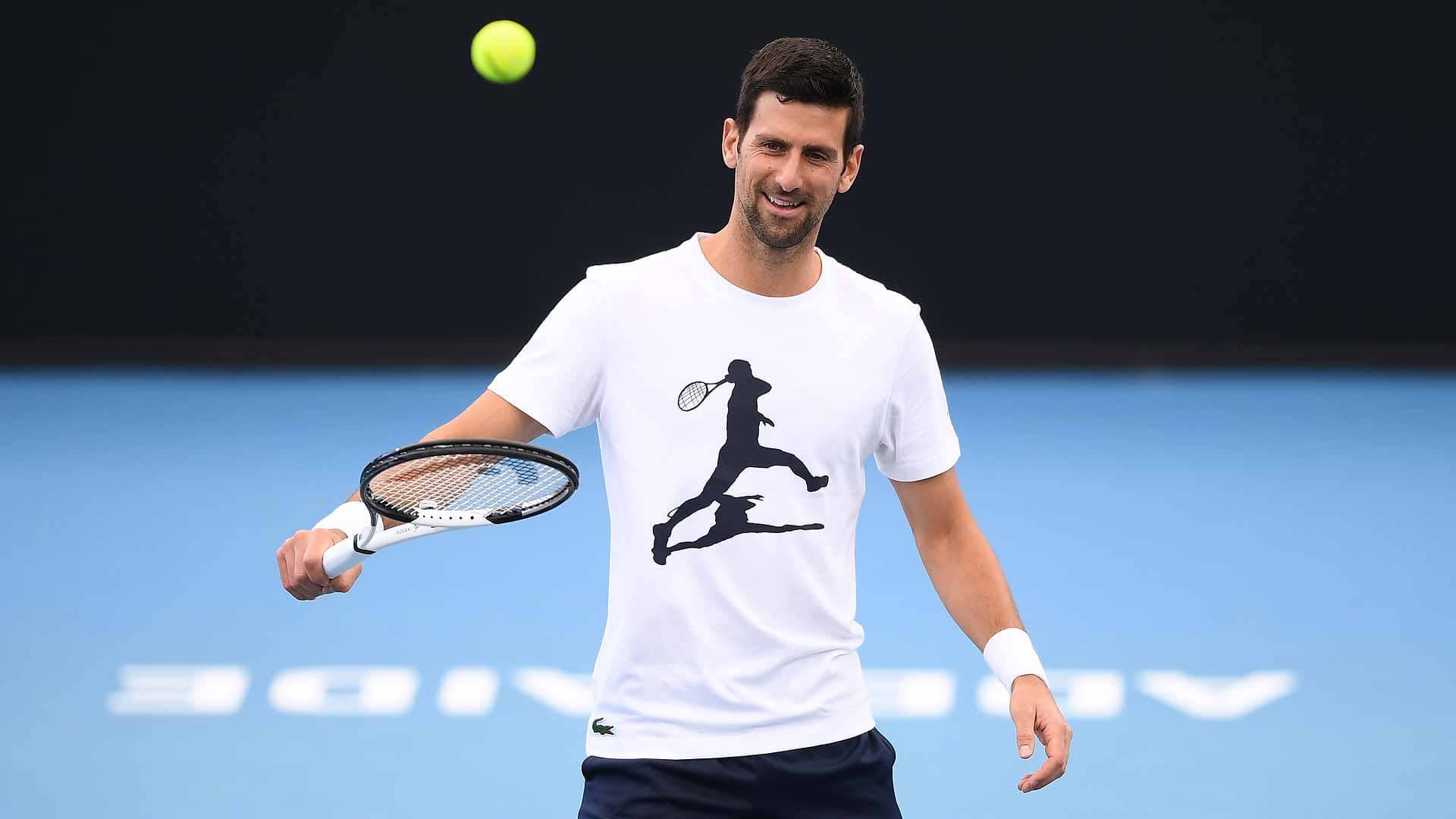 Novak Djokovic is beginning his season at the ATP 250 in Adelaide.